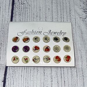 9pairs Halloween Studs Earrings